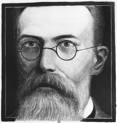 Porträt von Nikolai Andrejewitsch Rimski-Korsakow (1844-1908) von Allen